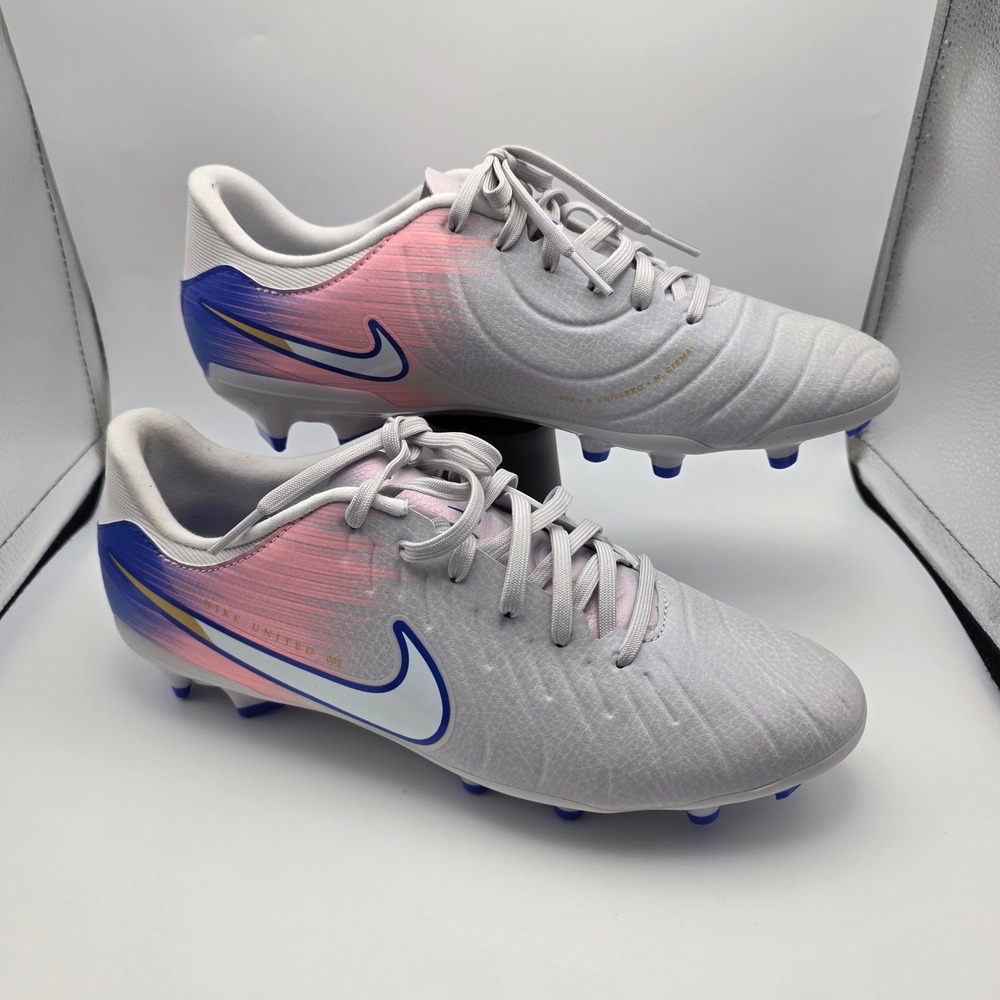 Nike Legend 10 Academy FG MG Soccer Cleats Vast Grey Racer Blue M9.5 W11 NIB